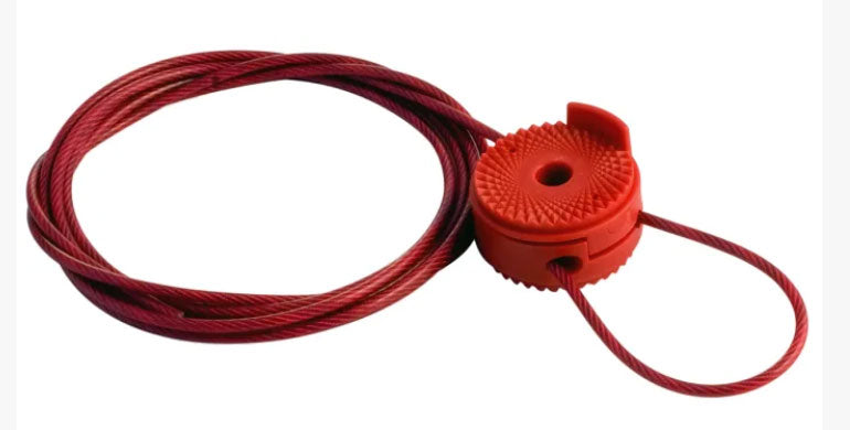 Brady Cable Valve Lockout- Red